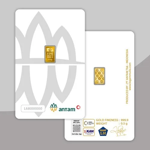 Emas Antam CertiCard 0.5gr