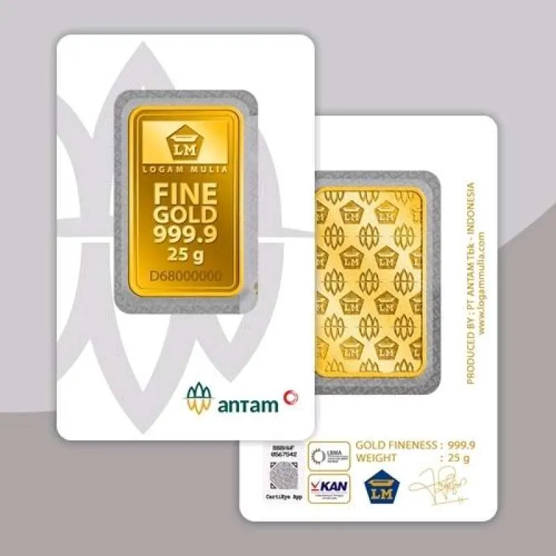 Emas Antam CertiCard 25gr