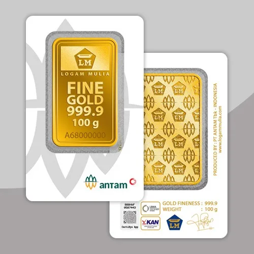 Emas Antam CertiCard 100gr